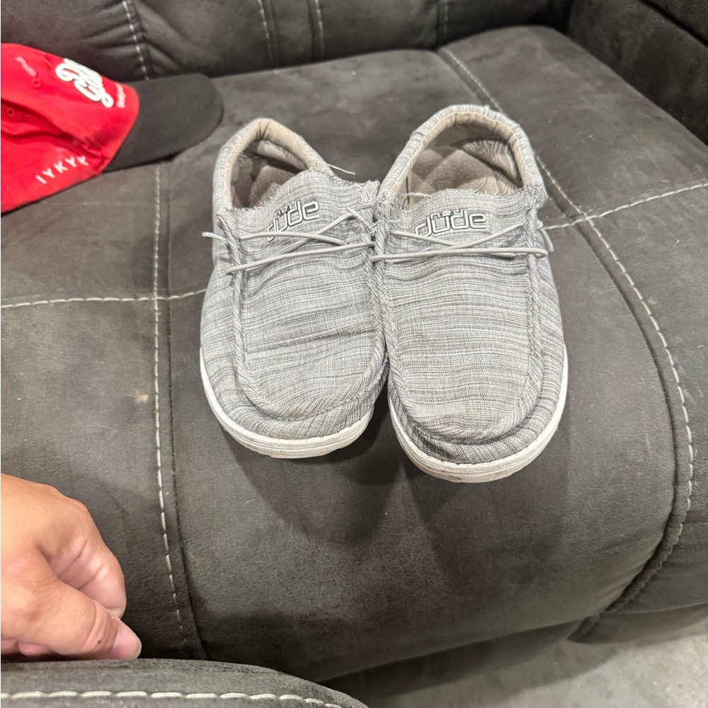 Hey Dude Light Gray Slip-On Shoes